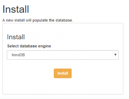 ="Install the database."