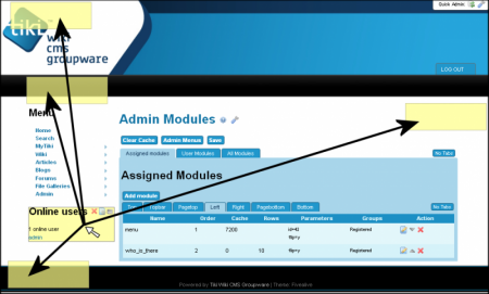 Moving modules.